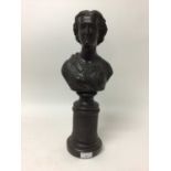 20th century bronzed bust after Felix Martin Miller depicting HRH Princess Alexandra, the original c