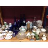 Collection of cut glass ware, ceramics and other items