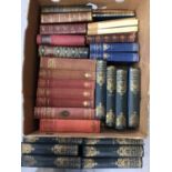 One box of books, including 1895 volumes of Samuel Pepys' diary, other 19th century books, etc