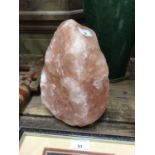 Large specimen piece of pink Himalayan salt