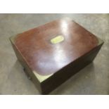 19th century mahogany writing slope