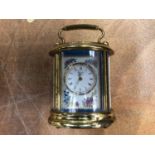 Halcyon Days small enamel carriage clock