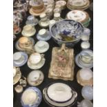 Collection of predominantly 19th century tablewares
