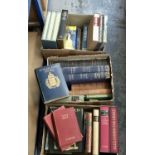 Three boxes of 19th century and later books to include Folio Society