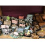 Quantity house ornaments, animals, Burleigh tea ware, other ceramics and glass