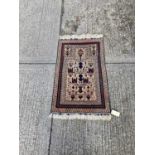 Eastern rug with geometric decoration