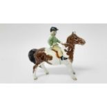 Beswick Girl on Pony, model no. 1499, designed by Arthur Gredington, 14cm in height