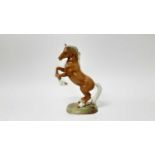 Beswick Welsh Cob (rearing) first version, model no. 1014, designed by Arthur Gredington