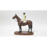 Beswick Connoisseur model, Arkle with Pat Taaffe Up, model no. 2084, designed by Arthur Gredington,