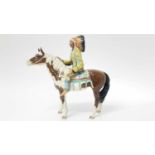 Beswick Mounted Indian, model no. 1391, designed by Graham Orwell, 21.6cm in height