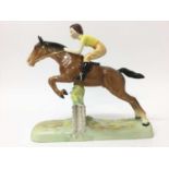 Beswick Girl on Jumping Horse, model no. 939, designed by Arthur Gredington, 24.7cm in height