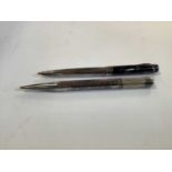 Italian Montegrappa 925 silver ballpoint pen with marbled finish, together with a Sampson & Mordan '