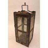 First World War Officers' private purchase folding trench lantern by Christopher Collins, Birmingham