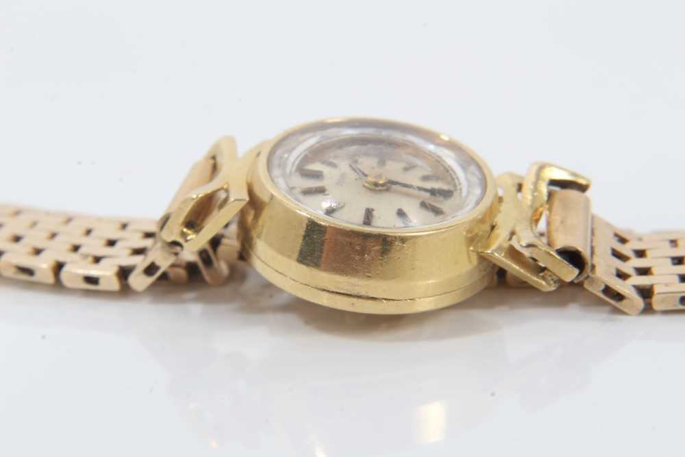 Ladies Tudor 18ct gold cased wristwatch on 14ct gold bracelet - Image 6 of 7