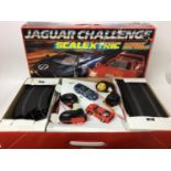 Scalextric Jaguar Challenge set in original box plus additional track, two boxed cars, Ford Focus WR