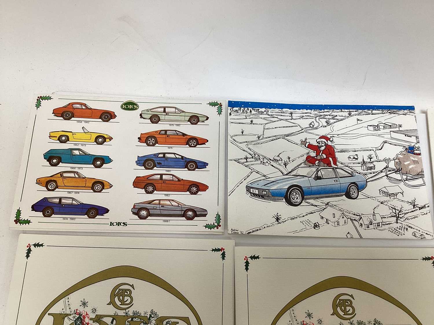 Collection of eight 1980’s Lotus Cars Official Christmas Cards (unused) - Image 2 of 4