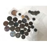 G.B. - Mixed coins to include 17th century Trade Token Farthings - Norfolk, Norwich, Thomas Rayner 1