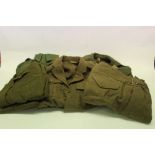 1960's British military 1949 pattern battledress blouse, dated 1960, together with another battledre