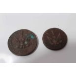 Greece - Copper coins to include Lepta 1831 (N.B. Obv: Verdigris spots) otherwise GVF and 10 Lepta 1