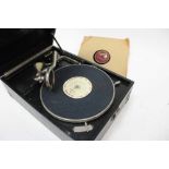 HMV portable gramophone