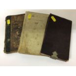 An early hand written recipe book dated 1848, together with another similar and a scrap book (3)