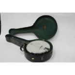 Vega tenor banjo, probably 1920s, cased