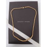 9ct yellow gold necklace Love & Life by Ernest Jones