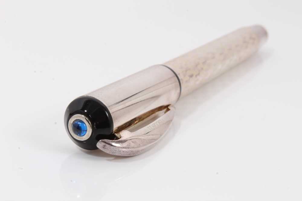 Garrard silver (925) fountain pen with geometric decoration - Image 7 of 7