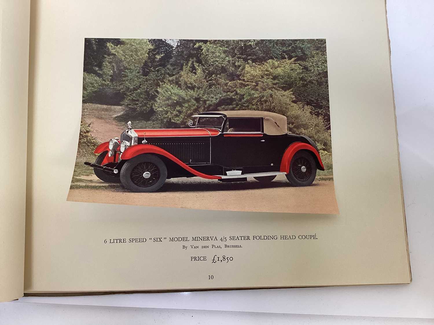 Rare 1930 Minerva car sales brochure - Image 3 of 6