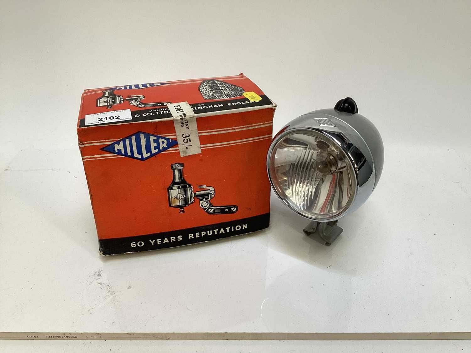 Vintage Miller cycle lamp and generator in original box - new old stock