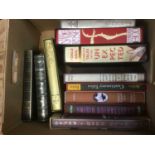 Three boxes of Folio Society books, together with De-luxe editions of Tolkien's The Hobbit and Silma
