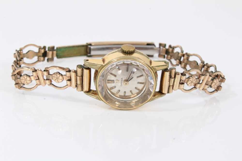 Two vintage ladies Omega gold plated wristwatches - Image 4 of 6