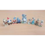 Selection of Wade figures including Tom and Jerry, Noddy and other Wade figures