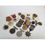 First World War pair comprising War and Victory medals named to T4 - 247530 SJT. J. A. Ridgway. A.S.