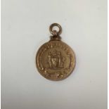 Birmingham County Football Asssociation Charity Cup winners medal, 9ct gold, hallmarked Vaughton & S