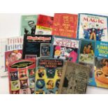 Books- two boxes of magic, entertainment and circus related books (2 boxes)