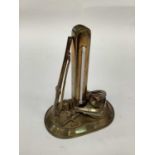 German brass desk theremometer