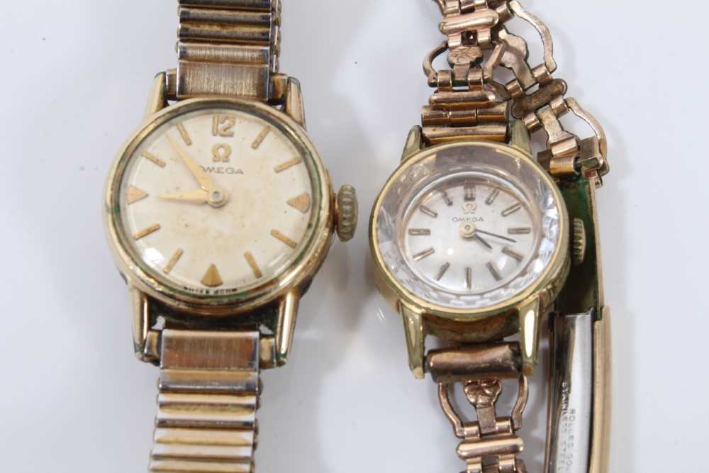Two vintage ladies Omega gold plated wristwatches - Image 6 of 6