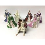 Set of 7 Wedgwood limited edition Crompton & Woodhouse models of Henry VIII and his six wives includ