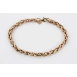 9ct gold rope twist bracelet