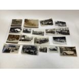 Collection of interesting Pre War and later car photographs including a 1913 Wolseley, various Rolls