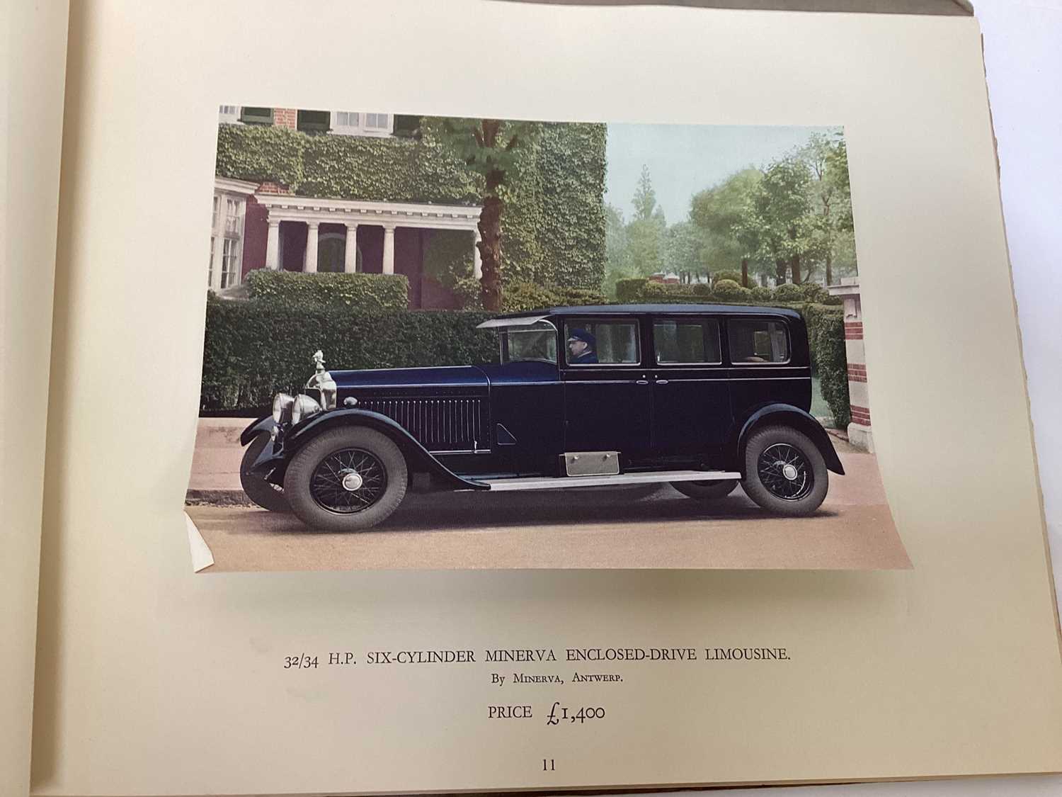 Rare 1930 Minerva car sales brochure - Image 4 of 6