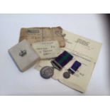 George VI General Service medal with one clasp- Malaya, named to 14081964 PTE. H. Jacobs. RAOC. toge