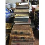 Lot antiquarian books and bindings
