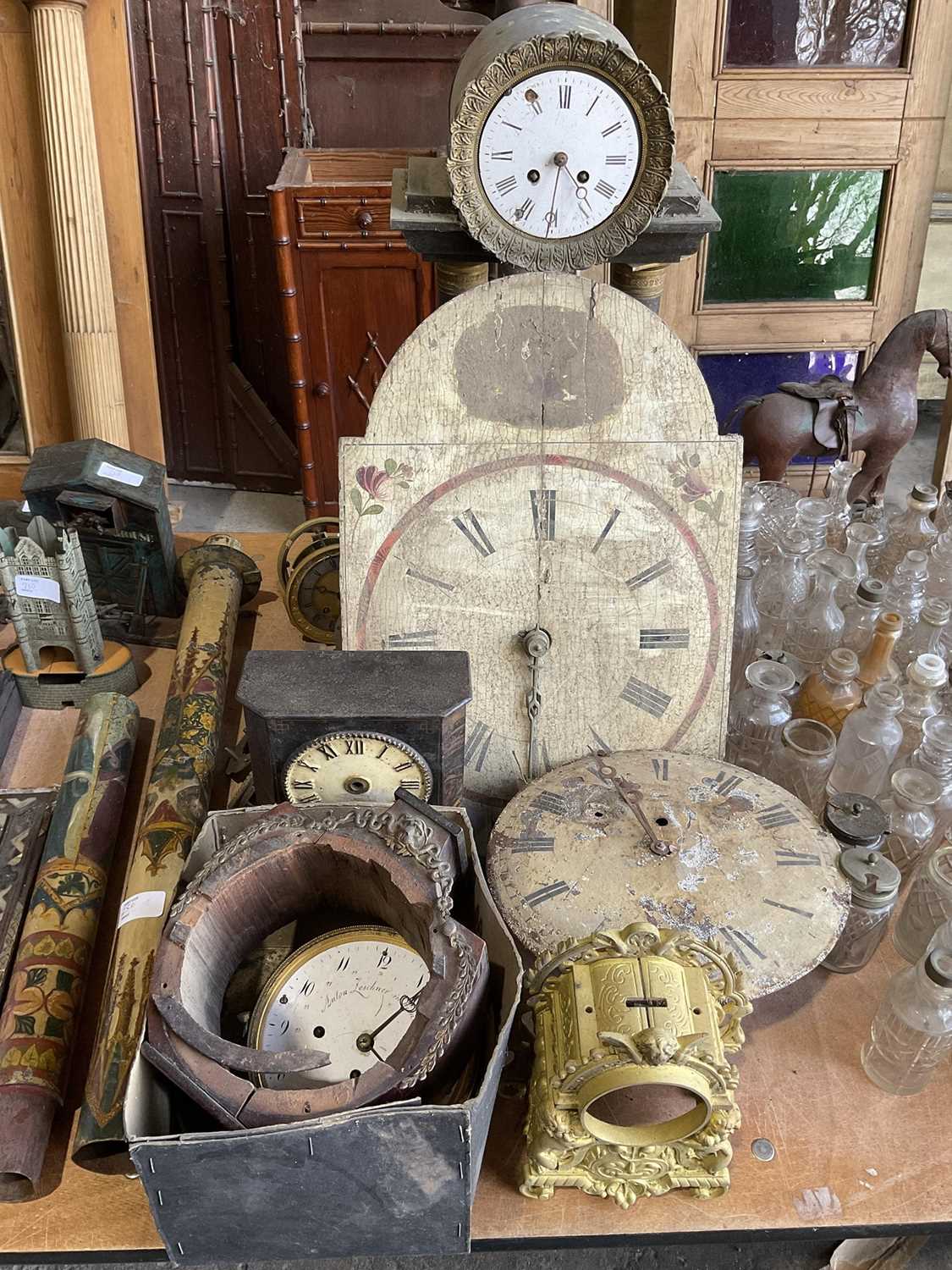 Group of clocks and clock parts