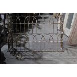 Pair of wrought iron garden frames