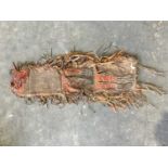 Antique possibly Native American woven wall hanging approx. 97 cm long