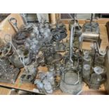 Good collection of 19th century silver plated cruet stands