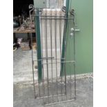 Pair of antique iron gates, 157 x 58cm