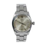 1960s gentlemen's Rolex Oyster Precision stainless steel wristwatch on Rolex Tudor stainless steel o